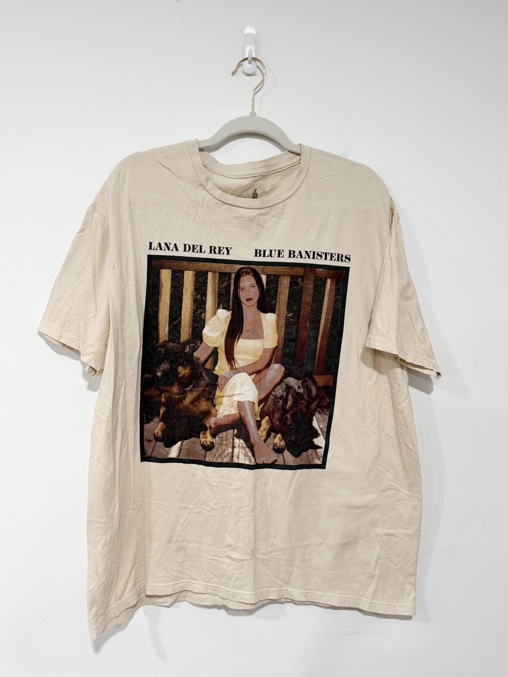 Lana Del Rey "Blue Banisters" Graphic Tee Cream Size XL